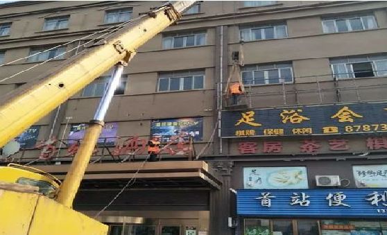 宁波安装较高的门店招牌有什么好的方法？